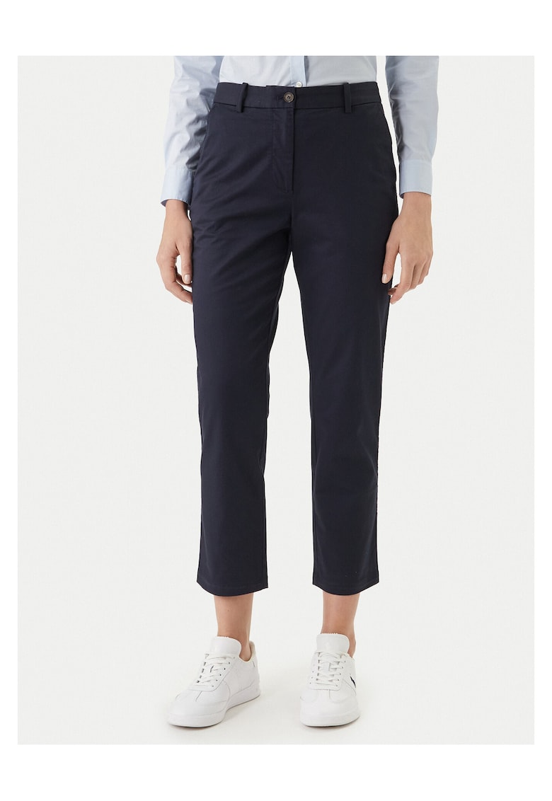 Pantaloni dama - Chino - slim fit - bleumarin - bumbac