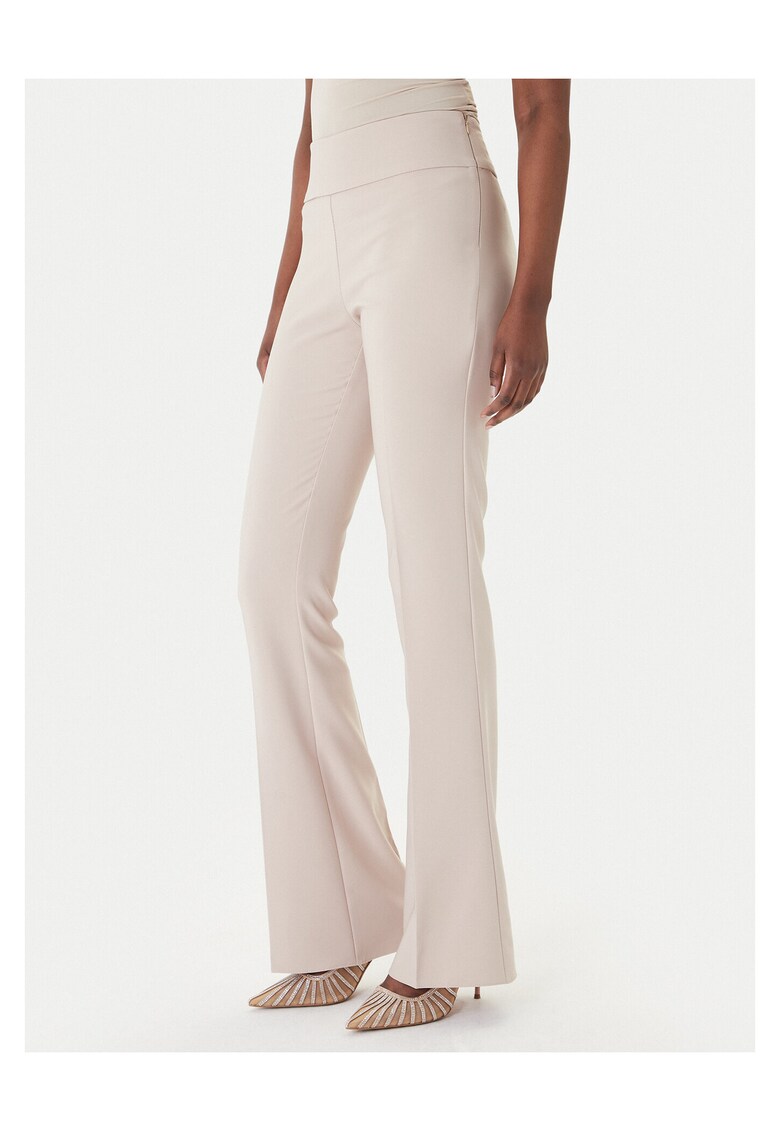 Pantaloni dama - polester - bej