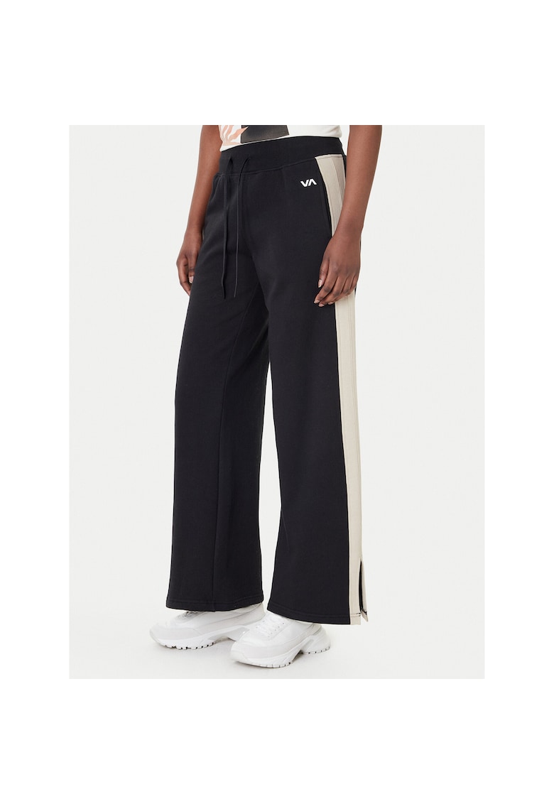 Pantaloni sport dama - bumbac - negru - 80% bumbac - 20% poliester