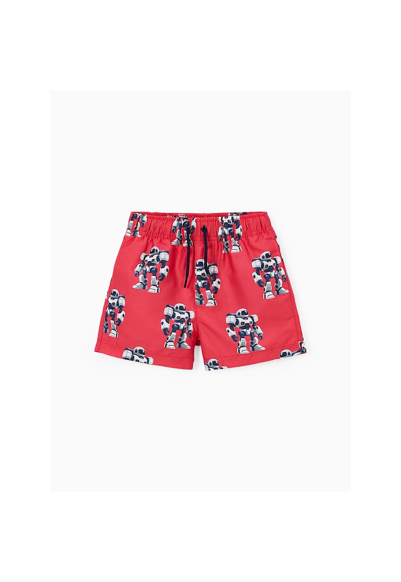 Costum de baie copii - rosu - poliester - set