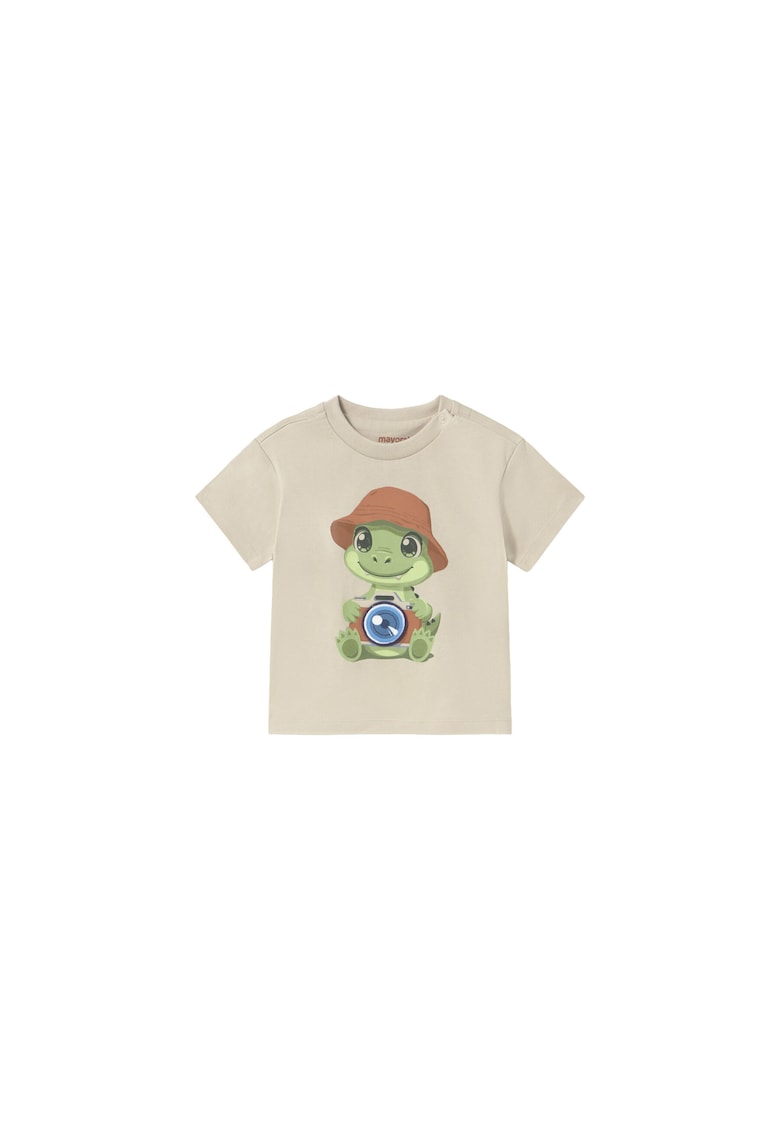 Tricou copii - bumbac alb - Bej