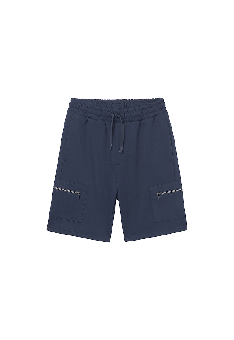 Pantaloni scurti copii - bleumarin - elastic - 71% bumbac