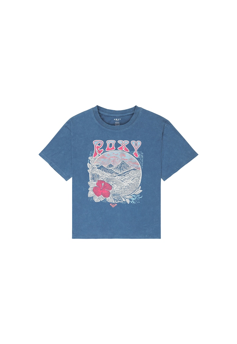 Tricou copii - supradimensionat - albastru - bumbac organic