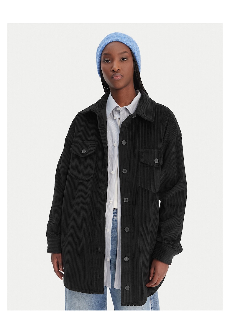 Camasa dama bumbac negru - Negru