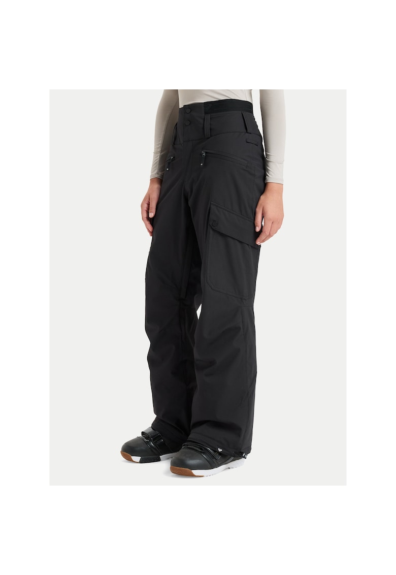 Pantaloni sport dama - negru - poliester -