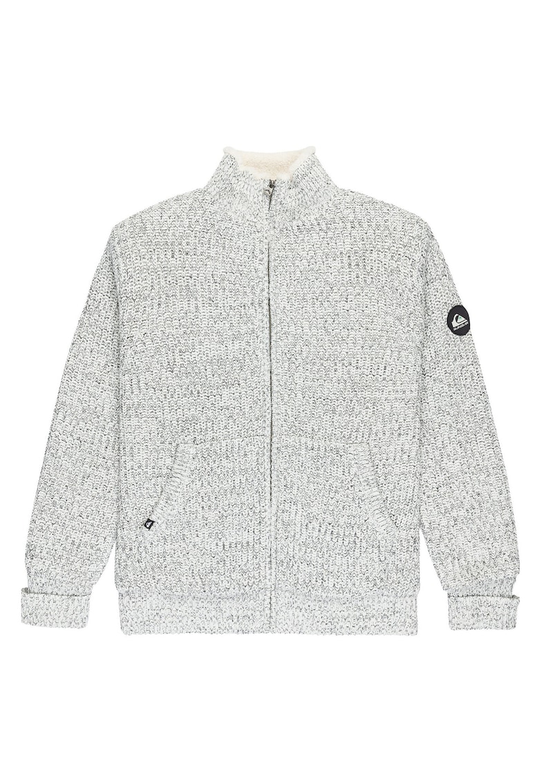 Cardigan barbati - fermoar - bumbac - gri