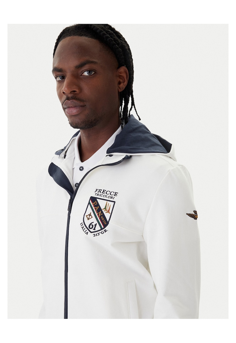 Bluza barbati - bumbac - XL INTL - alb -