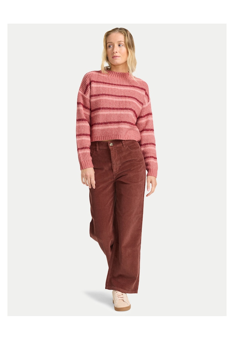 Pantaloni de stofa Femei - Bumbac - Maro -