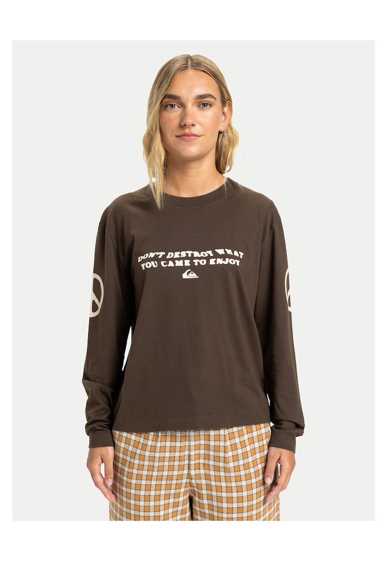 Bluza dama - bumbac organic - maro