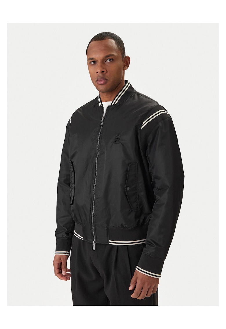 Geaca bomber Barbati - Poliamida - Negru