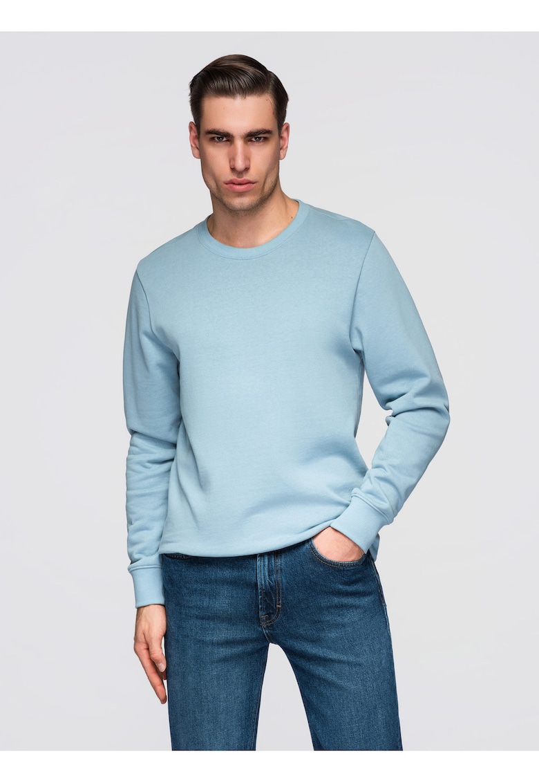 Bluza BASIC uni OM-SSBN-0271 - Albastru deschis