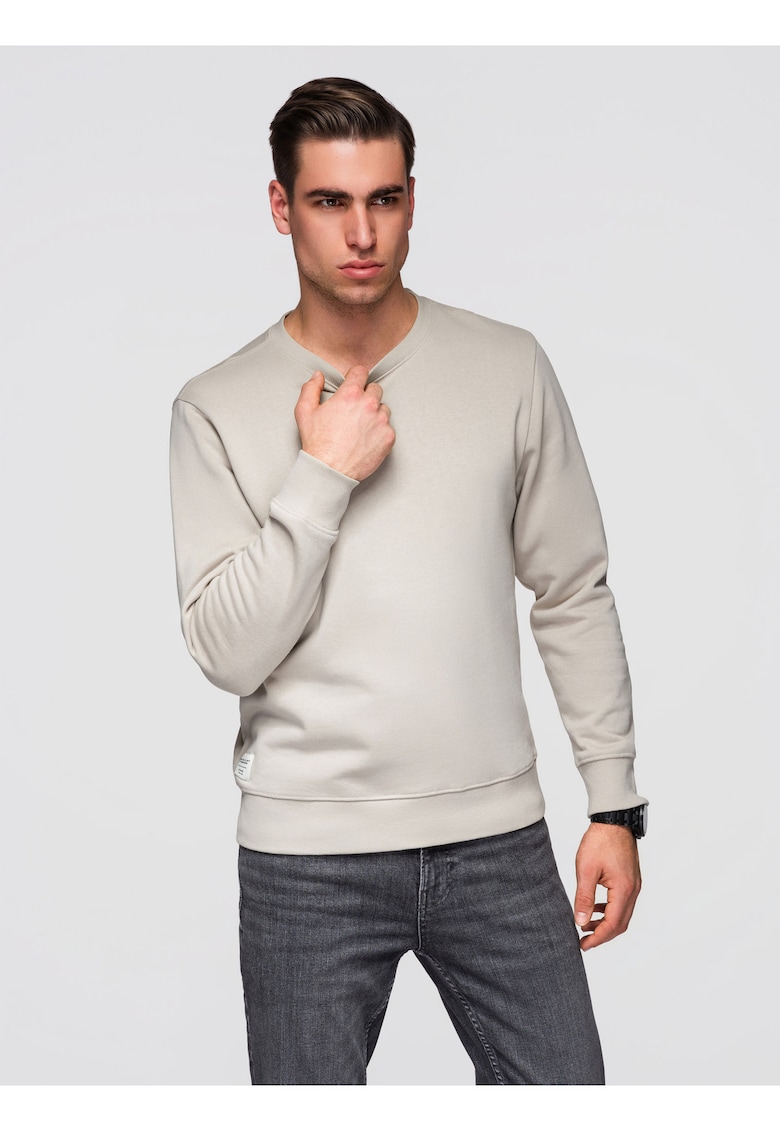 Bluza BASIC uni OM-SSBN-0271 - Gri deschis