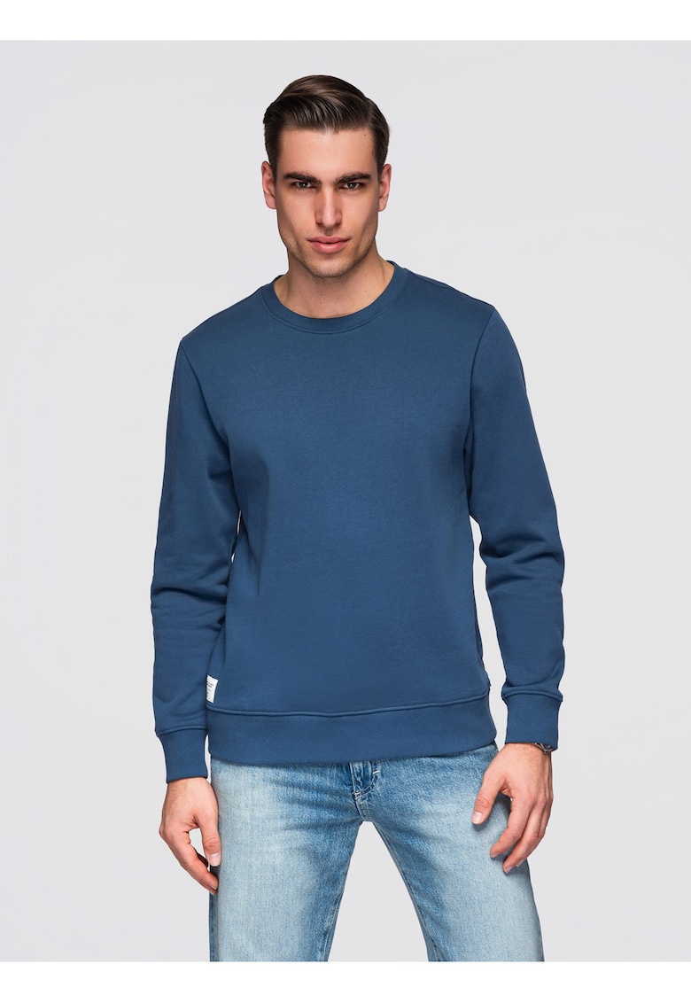 Bluza BASIC uni OM-SSBN-0271 - Albastru inchis