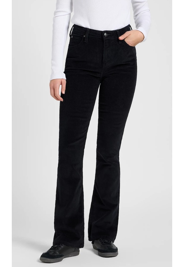 Pantaloni dama Breese Bootcut - negru - evazati