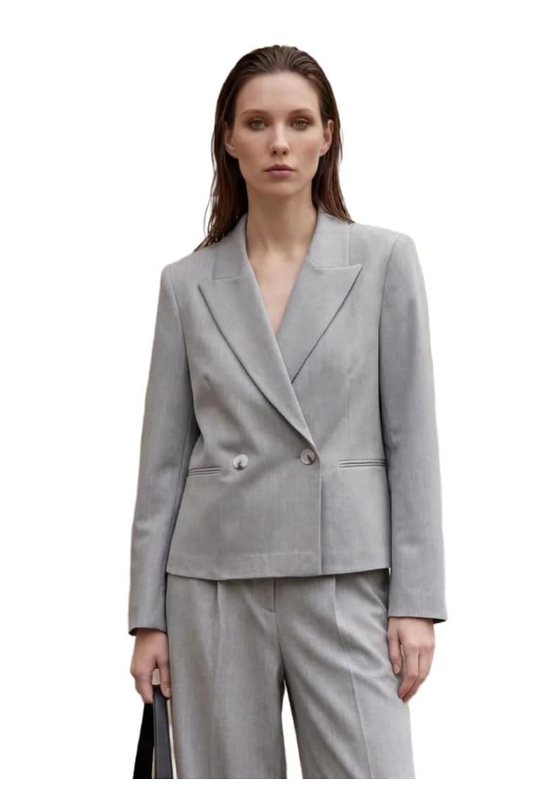 Sacou dama - clasic - gri