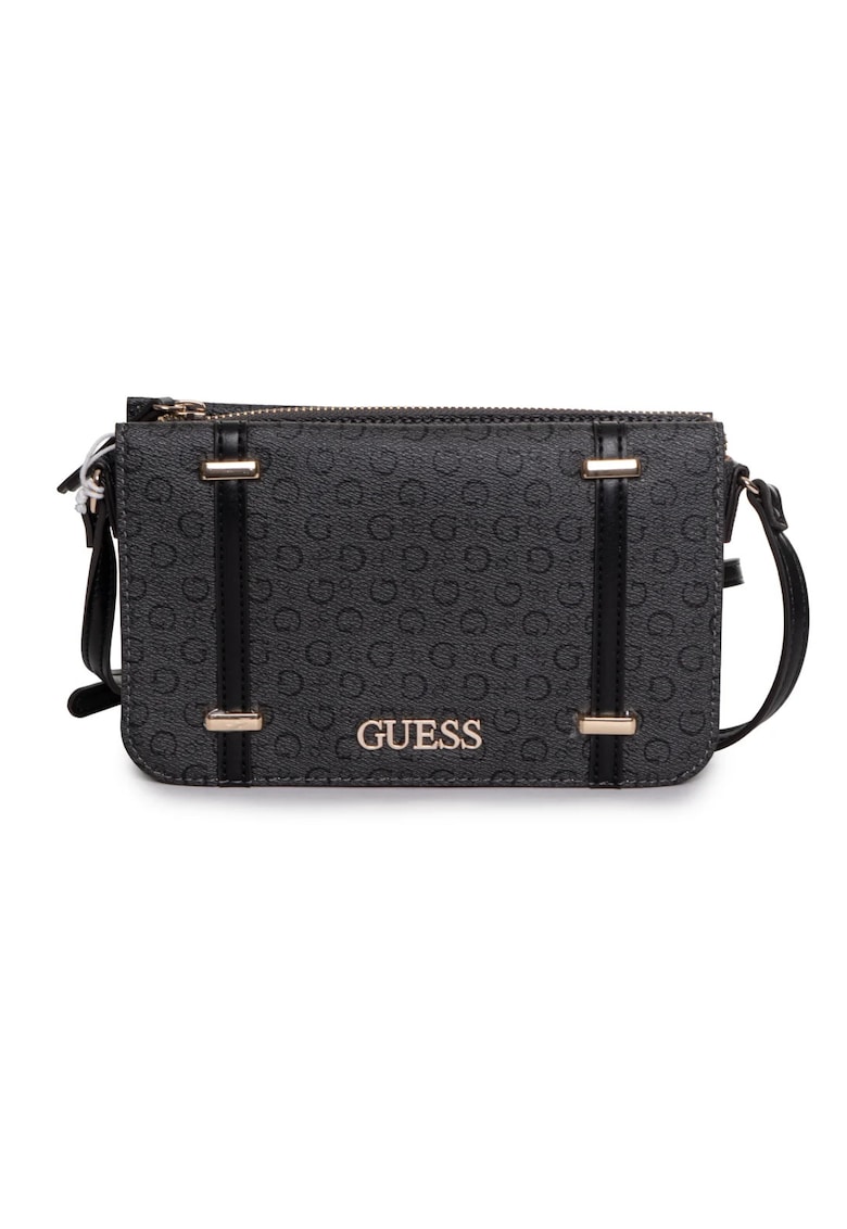 Geanta crossbody fin piele ecologica - Negru