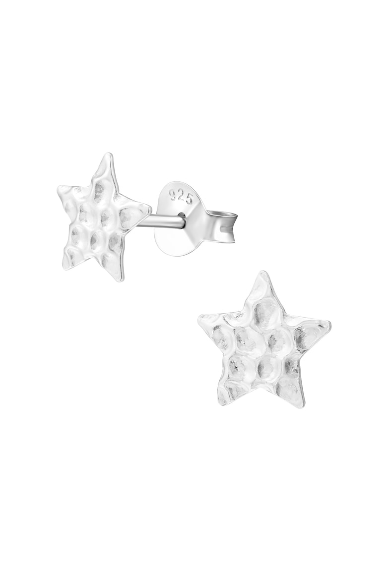 Cercei din Argint 925 Stea Texturata