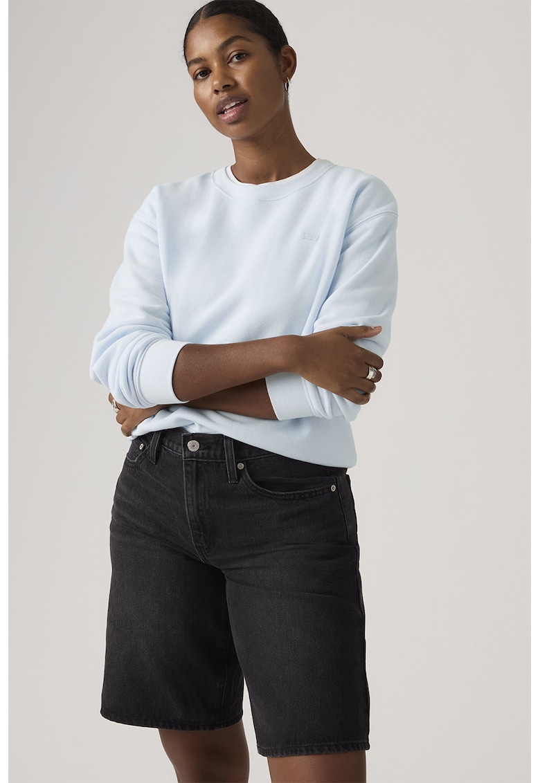 Bluza de trening lejera cu maneci cazute Everyday - Albastru pastel