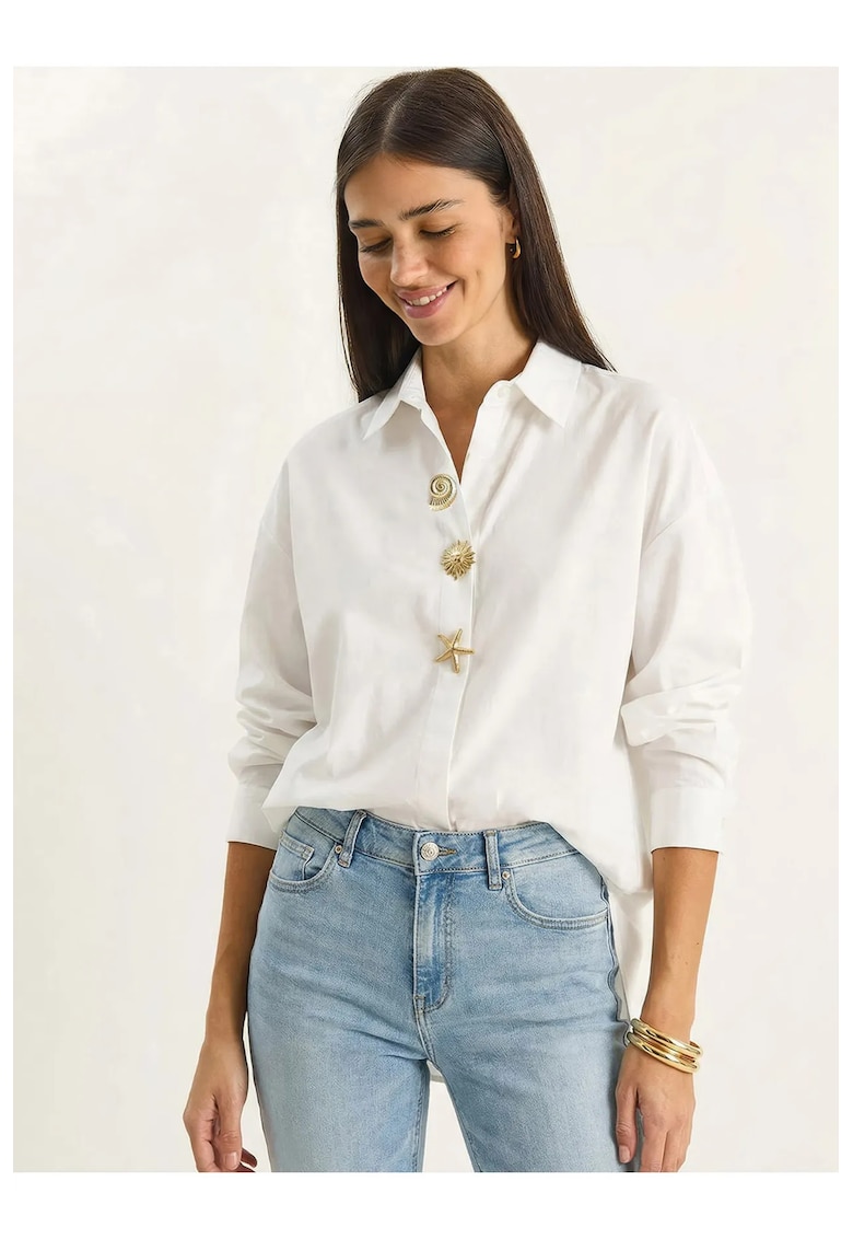 Camasa dama - regular fit - alb - poliester