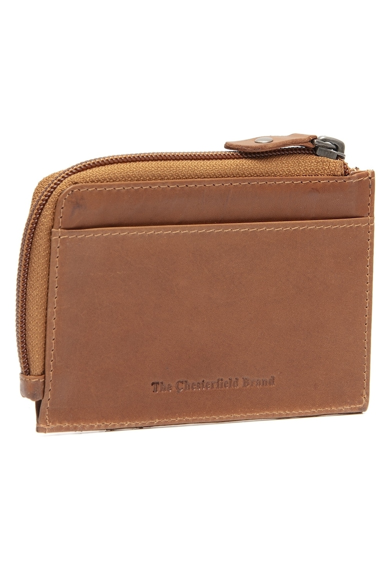 Portofel unisex piele naturala - Livenza - - Coniac