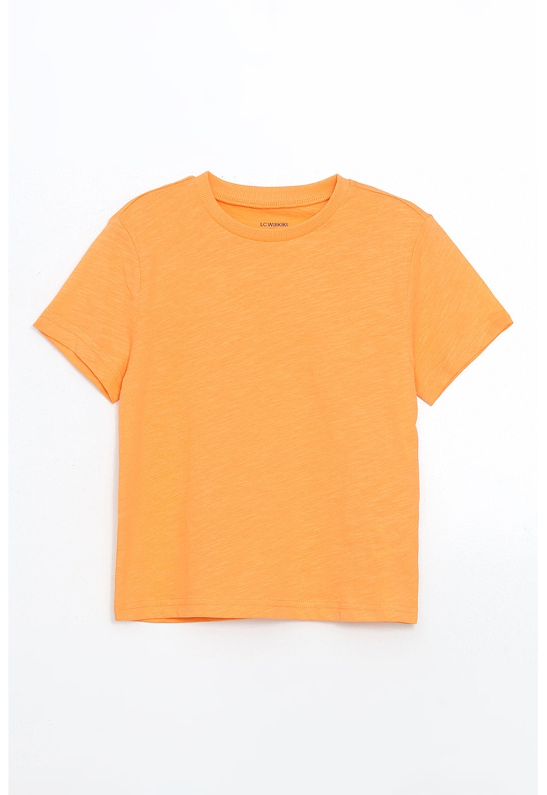 Tricou uni din bumbac - Portocaliu