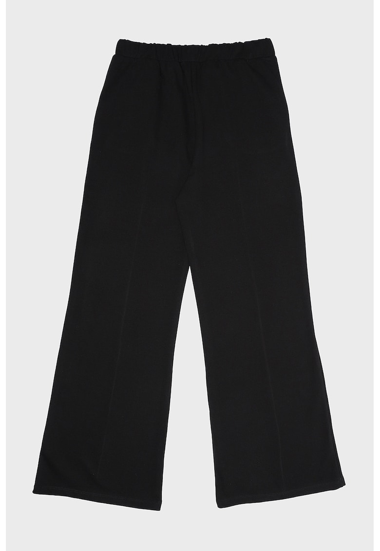 Pantaloni de trening cu croiala ampla si doua buzunare - Negru