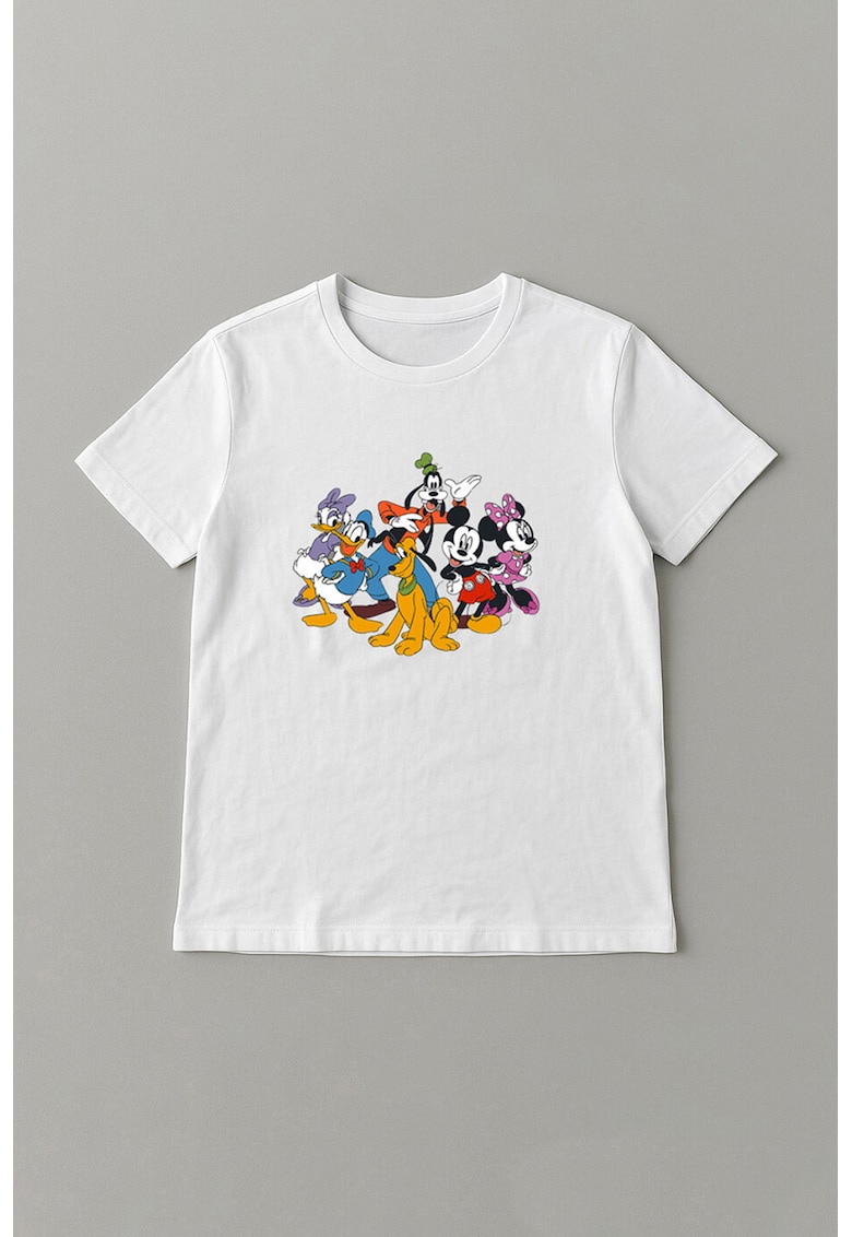 Tricou cu model cu desene - Alb optic