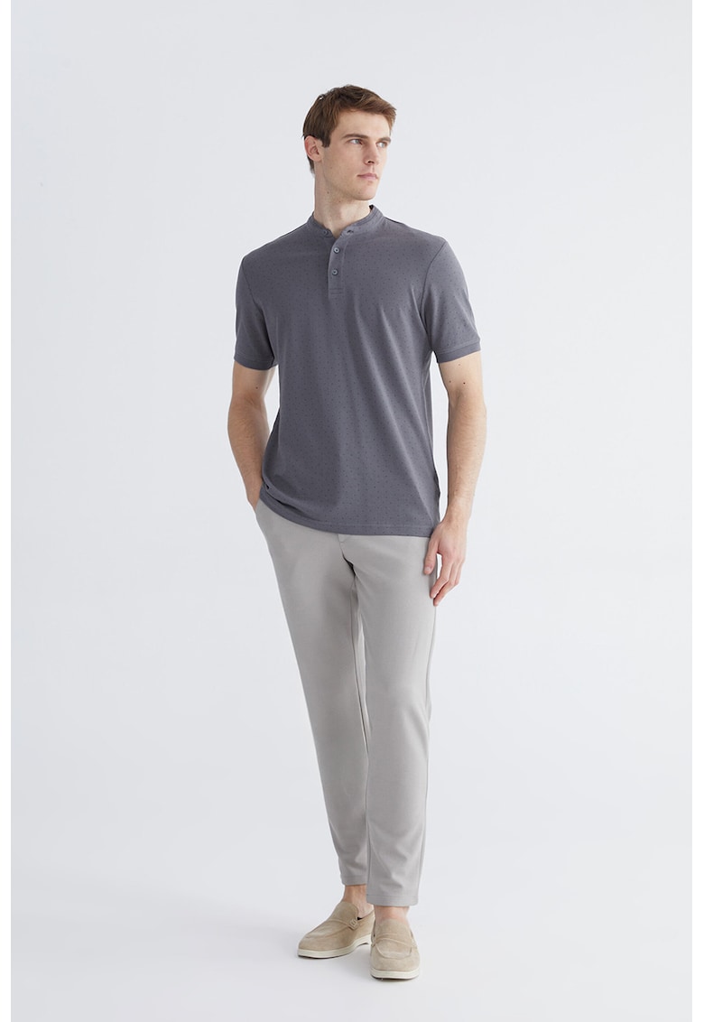 Tricou de bumbac cu imprimeu - Gri inchis