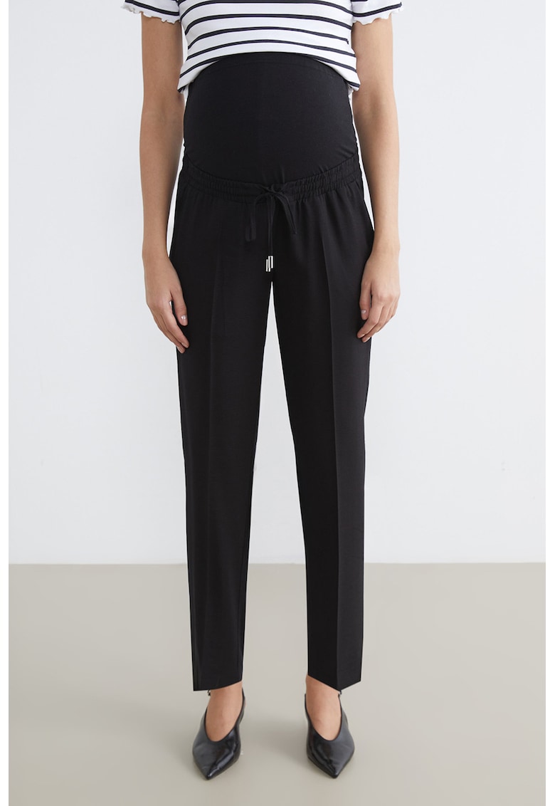Pantalomi carrot cu talie elastica