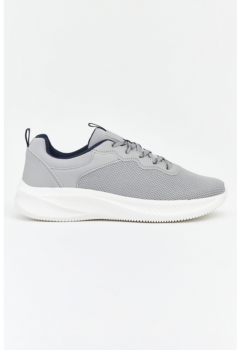 Pantofi sport low-cut din textil - Gri deschis