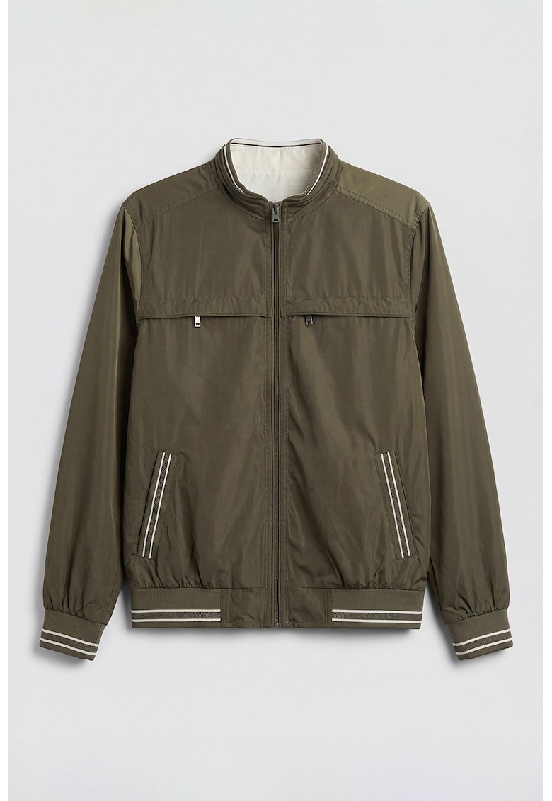 Jacheta bomber cu model reversibil - Kaki inchis