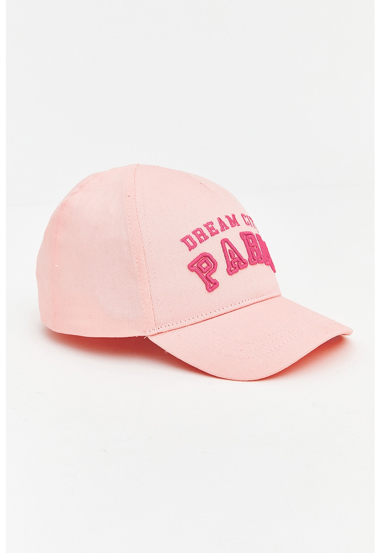 Sapca baseball cu broderie text - Fucsia/Roz pastel