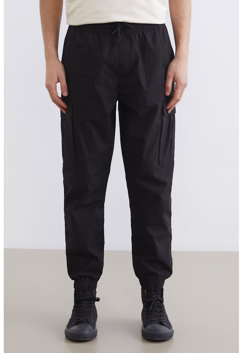 Pantaloni cargo regular fit - Gri inchis