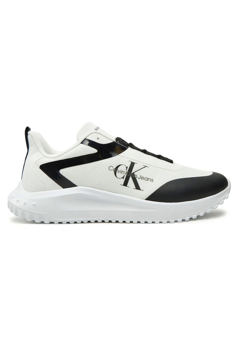Pantofi sport cu detalii contrastante - Alb/Negru