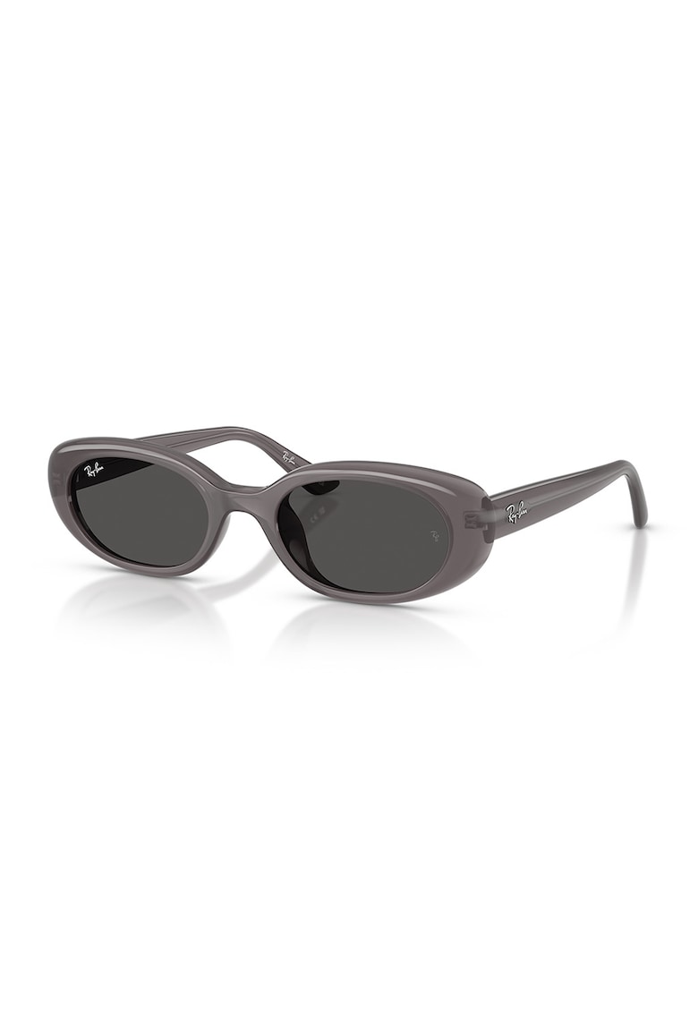 Ochelari de soare unisex cu lentile ovale si model unisex - Gri inchis