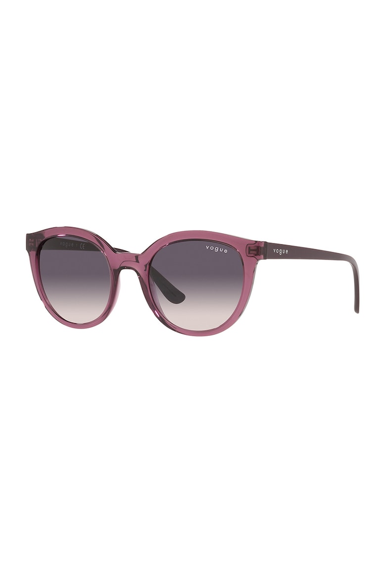 Ochelari de soare cat-eye - Maro inchis/Violet tyrian