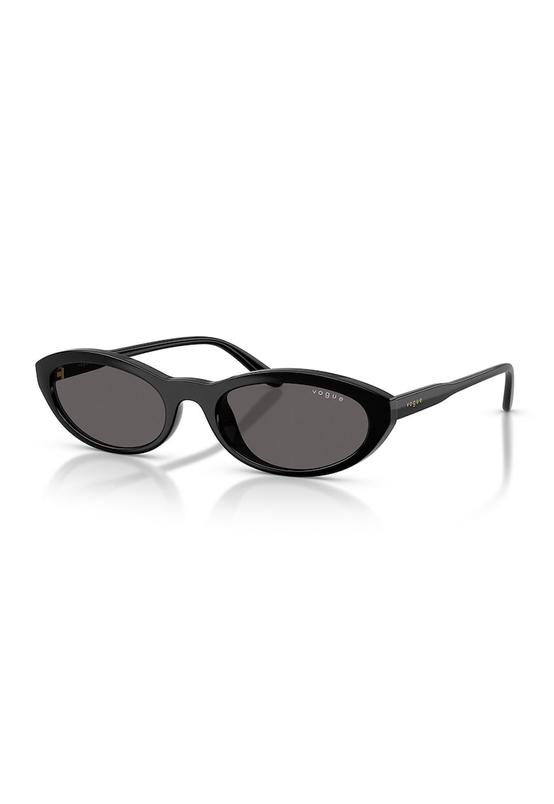 Ochelari de soare cu lentile ovale - Negru