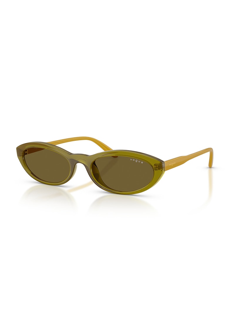 Ochelari de soare cu lentile ovale - Verde masliniu