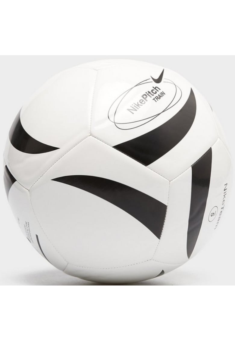 Minge fotbal Pitch Train - marime 5 - alb/negru
