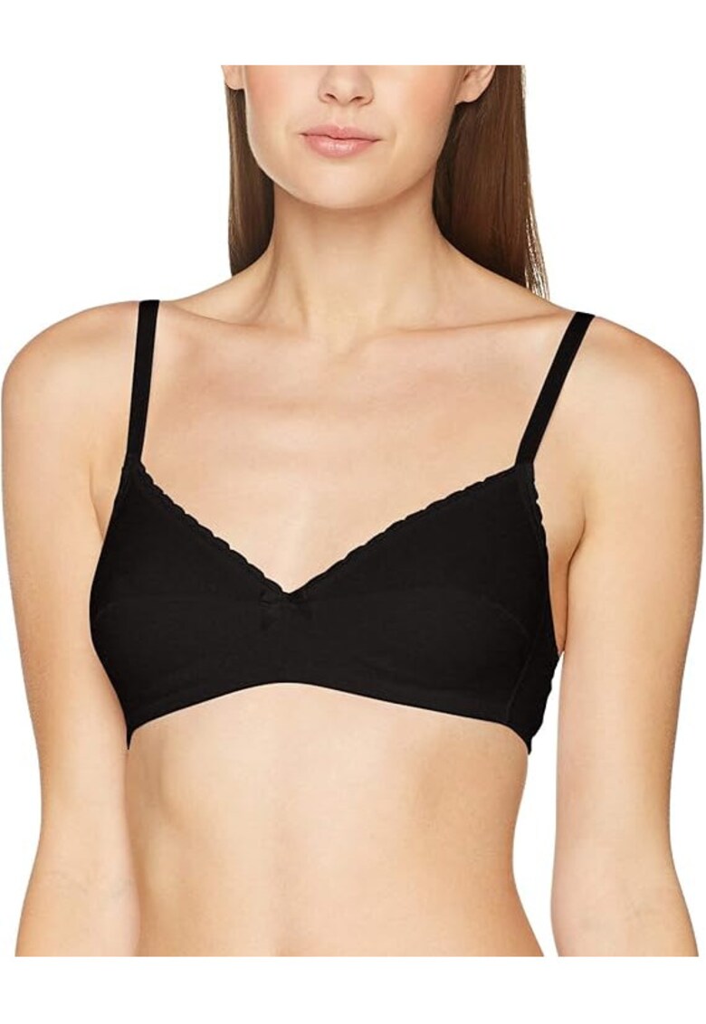 Sutien bumbac neburetat fara sarme CD050 00B1 - Negru