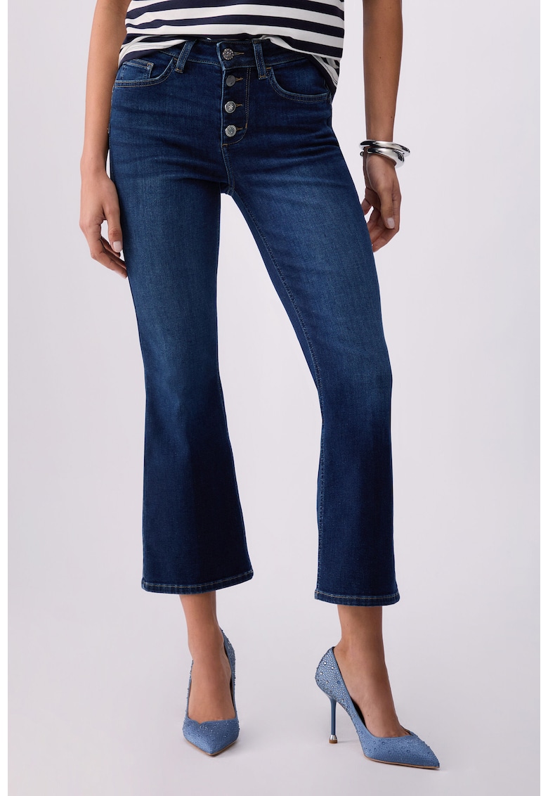 Blugi bootcut din amestec de lyocell - Albastru deschis