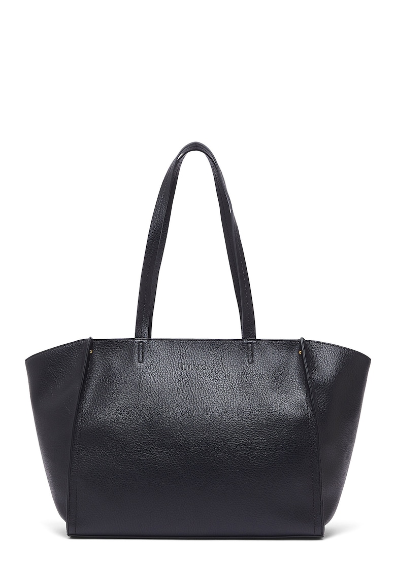 Geanta shopper din piele ecologica - Negru