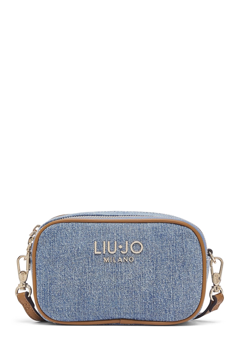 Geanta crossbody din denim - Albastru deschis