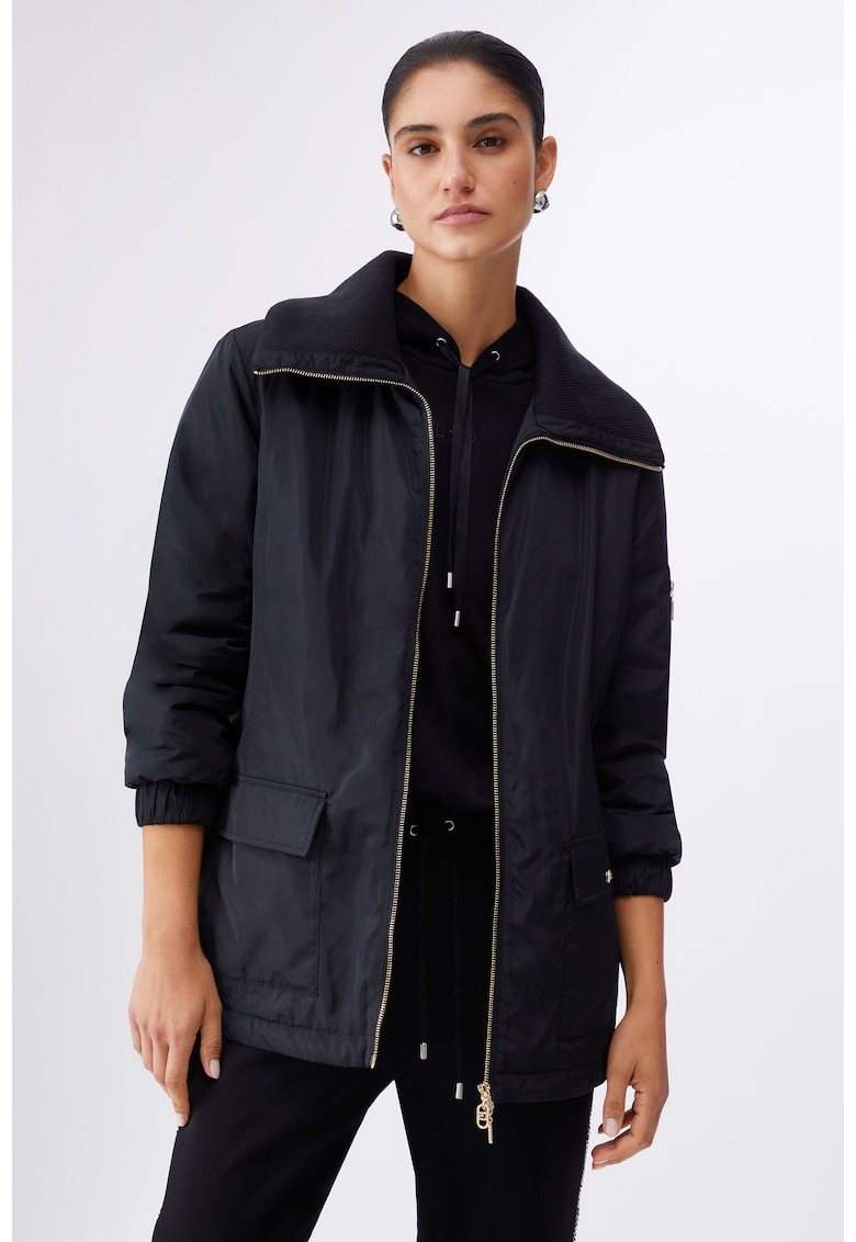 Jacheta rezistenta la vant cu curea asortata - Negru