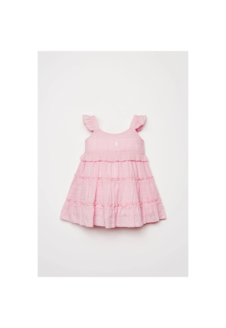 Rochie cu croiala in A - Roz