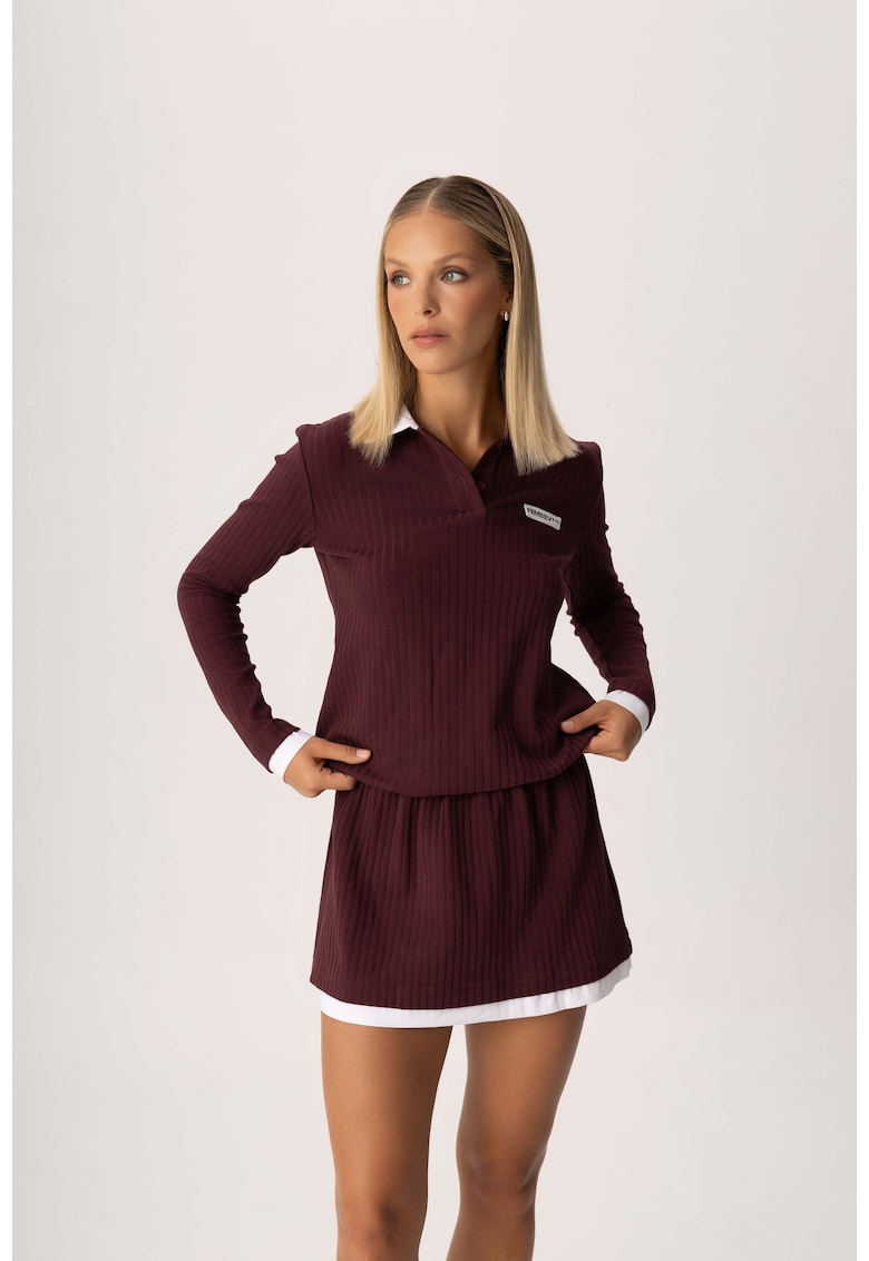Rochie din bumbac Court - Rosu