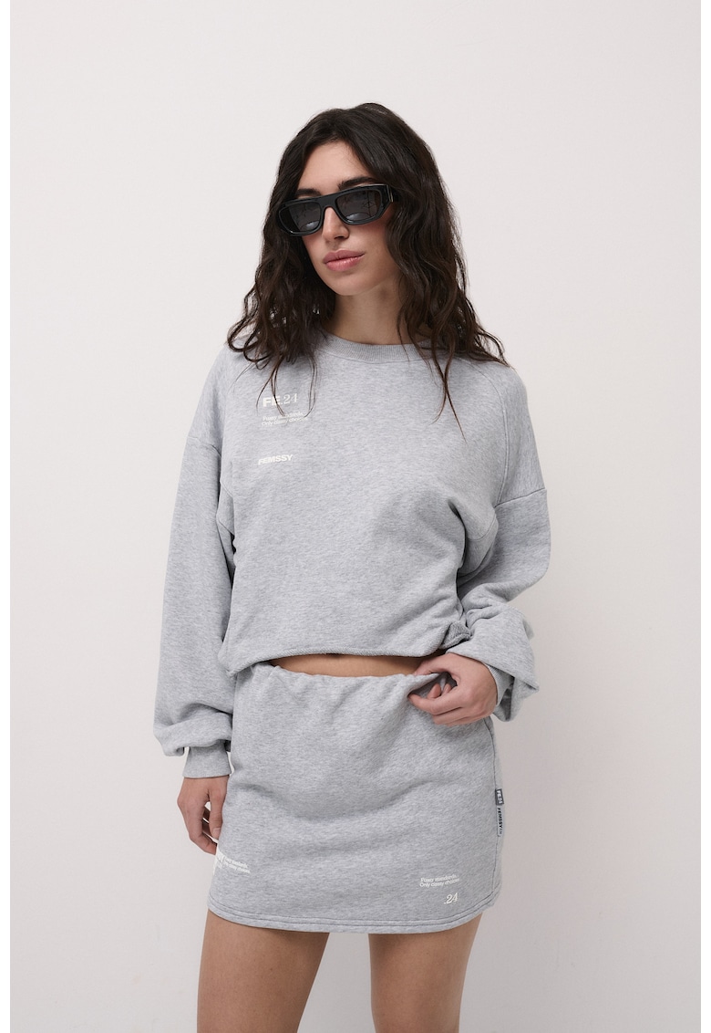 Rochie din bumbac Pulse - Gri