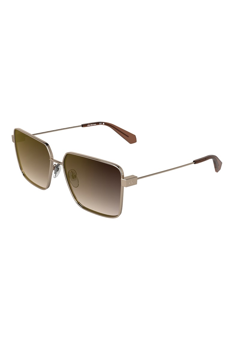 Ochelari de soare patrati cu lentile in degrade - Maro/Bronz