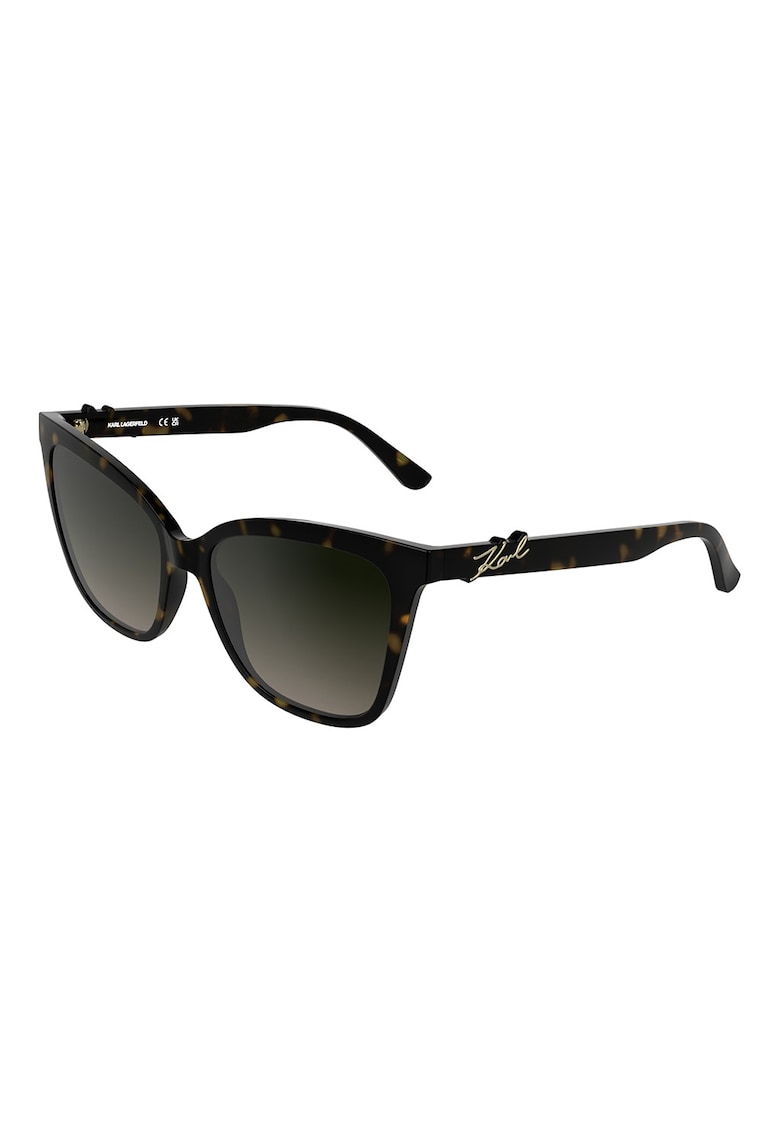 Ochelari de soare patrati cu lentile in degrade - Negru/Galben
