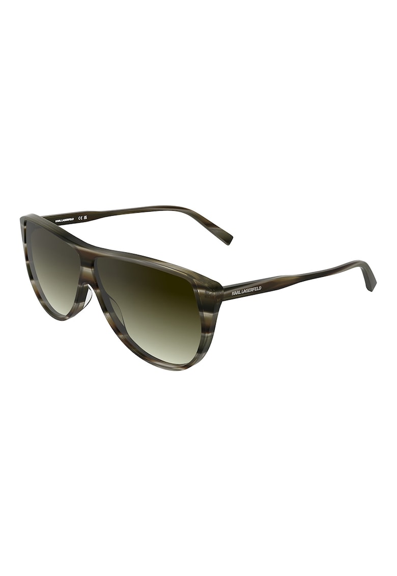Ochelari de soare aviator cu model unisex - Verde